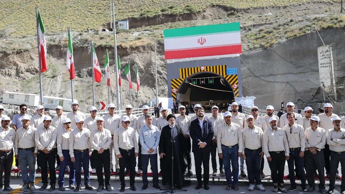 افتتاح مسیر رفت منطقه 2 آزادراه تهران شمال با حضور رئیس جمهور